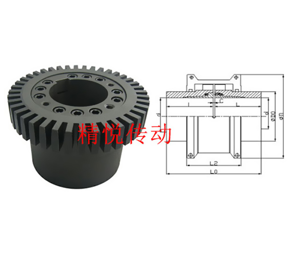 T05系列快拆式联结蛇形弹簧联轴器